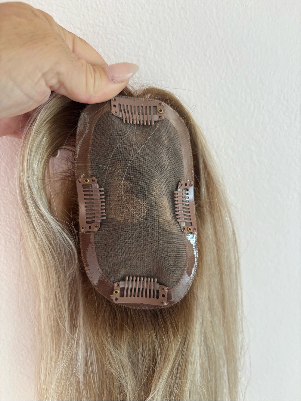 Natural Blonde Clip-In Topper - Lightweight Blonde Hairpiece - Picture 16 of 16